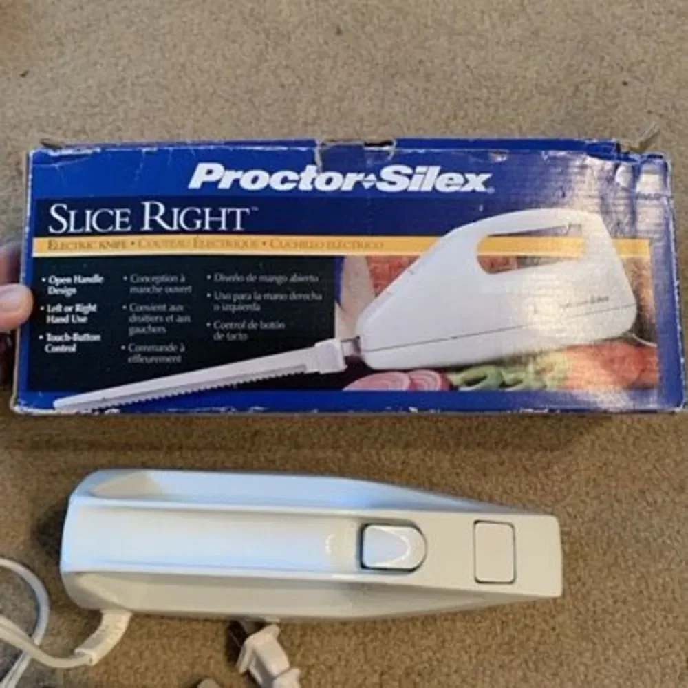 Proctor Silex Slice Right 74300 Electric Knife**WORKS**
